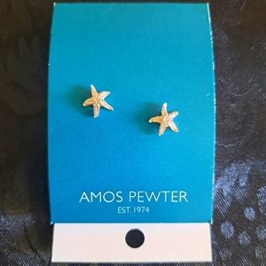 3/$20 AMOS PEWTER EARRINGS
